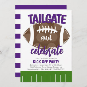 Tailgate en Celebrate Football elke kleurencombina Kaart