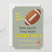 Tailgate Football Helmets USA Ribs Wings Party 4 Kaart (Achterkant)