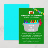 Tailgate Football Match Party nodigt uit Kaart (Voorkant / Achterkant)