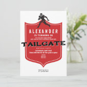 Tailgate Friends Football Grill & Chill Verjaardag Kaart (Staand voorkant)