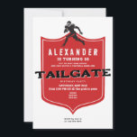 Tailgate Friends Football Grill & Chill Verjaardag Kaart<br><div class="desc">Deze leuke,  achterklep-achtige potluck-feestuitnodiging voor een onvergetelijk voorjaars-,  zomerse of herfst achterklepfeest. De perfecte invitatie voor casual verjaardagsfeestjes,  potluck-feesten,  familiereünies,  cookouts van 4 juli,  buurtfeesten,  paasfeesten,  Thanksgiving-feesten en barbecuefeesten in de achtertuin.</div>