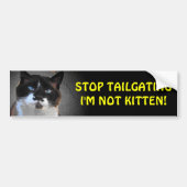 Tailgate Ik ben geen kitten Bumpersticker (Voorkant)
