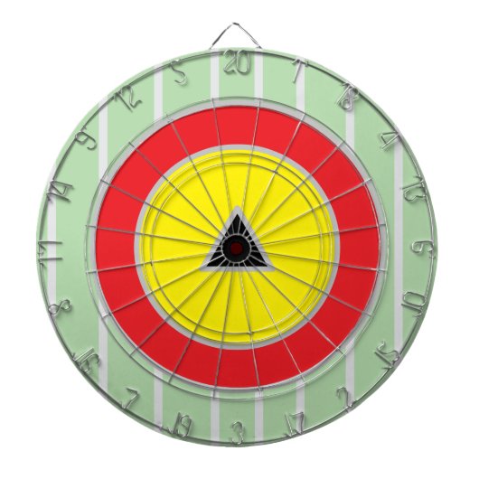 Tailgate Light Groen Rood Zilver Dartbord (Voorkant)