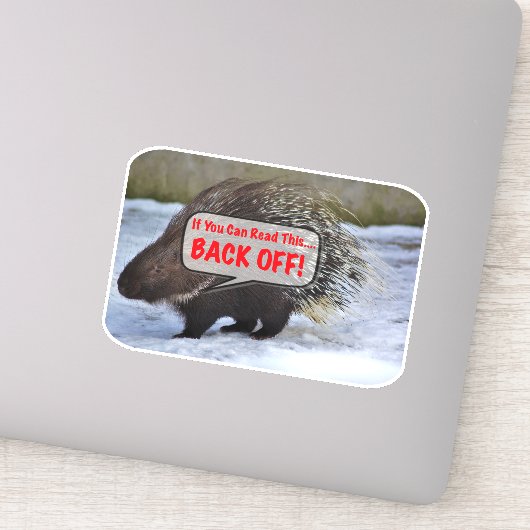 Tailgate me niet sticker (Detail)