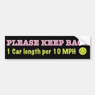 Tailgate mijn auto niet! bumpersticker