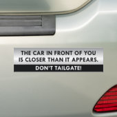 Tailgate niet. bumpersticker (Op auto)
