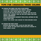 Tailgate Party Groen en Goud Football Papier Bord