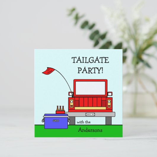 Tailgate Party Truck Kaart (Staand voorkant)