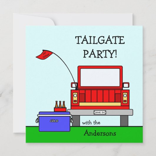 Tailgate Party Truck Kaart (Voorkant)