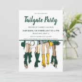 Tailgate Party Waco Dames Cowboy Laarzen Groen Gou Kaart (Staand voorkant)