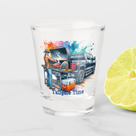 Tailgate Time Cowboy Koken op BBQ Pit Custom Shot Glas
