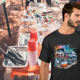 Tailgate Time Cowboy Koken op BBQ Pit T-shirt