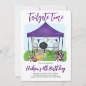 Tailgate Time Football Verjaardag ELKE KLEUR COMBO Kaart (Voorkant)