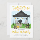 Tailgate Time Football Verjaardagsuitnodiging Kaart (Voorkant)