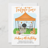 Tailgate Time Football Verjaardagsuitnodiging Kaart (Voorkant)