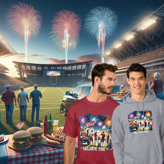 Tailgate Time Go Team Custom Hoodie