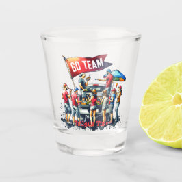 Tailgate Time Go Team Custom Shot Glas
