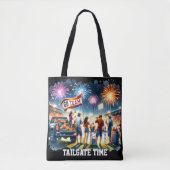 Tailgate Time Go Team Custom Tote Bag (Voorkant)