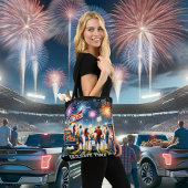 Tailgate Time Go Team Custom Tote Bag