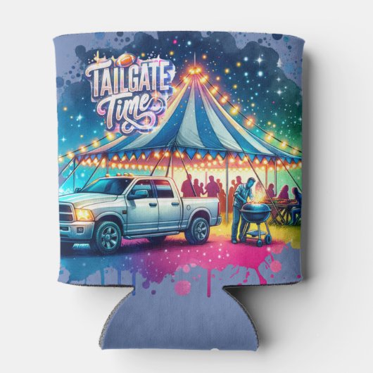 Tailgate Time Party Tent Custom Blikjeskoeler (Achterkant)