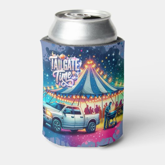 Tailgate Time Party Tent Custom Blikjeskoeler (Blikje Achterkant)