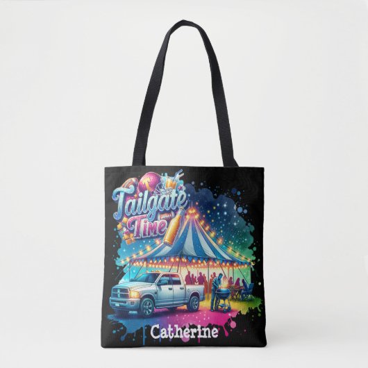 Tailgate Time Party Tent Custom Tote Bag (Voorkant)