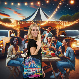Tailgate Time Party Tent Custom Tote Bag