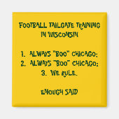 TAILGATE TRAINING IN WISCONSIN MAGNEET (Voorkant)