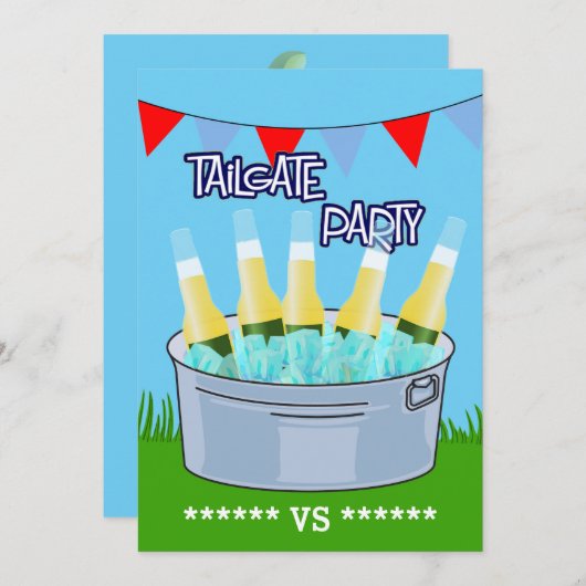 Tailgatefeest Kaart (Voorkant / Achterkant)