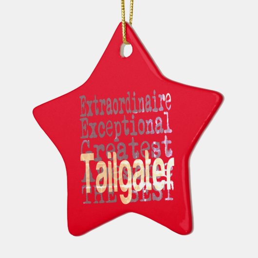 Tailgater Extraordinaire Keramisch Ornament (Links)