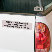 Tailgater, mijn uitlaatpijp blaast je kussen bumpersticker (Op Truck)