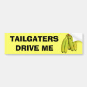Tailgaters rijden over bananen bumpersticker (Voorkant)