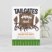 Tailgates en Touchdowns Football ELKE TEAMKLEUR Kaart (Staand voorkant)