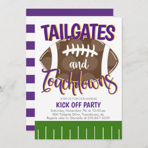 Tailgates en Touchdowns Football ELKE TEAMKLEUR Kaart