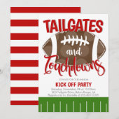 Tailgates en Touchdowns Football ELKE TEAMKLEUR Kaart (Voorkant / Achterkant)