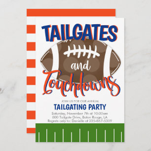 Tailgates en Touchdowns Football ELKE TEAMKLEUR Kaart