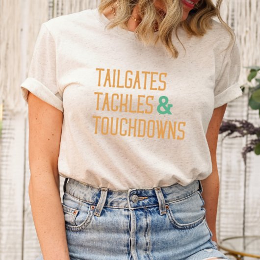 Tailgates-tackles en touchdowns t-shirt