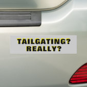 Tailgating? Echt? Bumpersticker (Op auto)