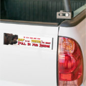 Tailgating Funny Horse Bumpersticker (Op Truck)