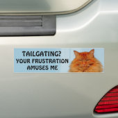 Tailgating? Je frustratie maakt me gek. Bumpersticker (Op auto)
