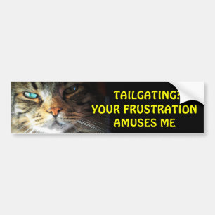 Tailgating? Je frustratie zorgt ervoor dat ik een Bumpersticker