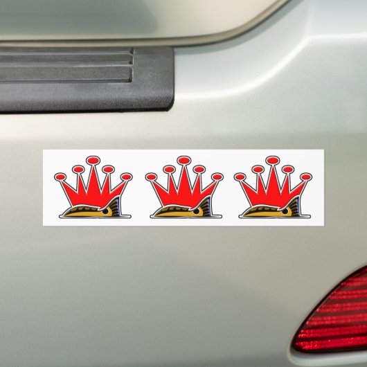 Tailing Crown Bumpersticker (Op auto)