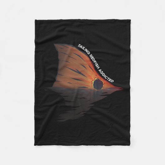 Tailing Redfish Gevist Joke Redfishing Red Drum F Fleece Deken (Voorkant)