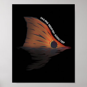 Tailing Redfish Gevist Joke Redfishing Red Drum F Poster