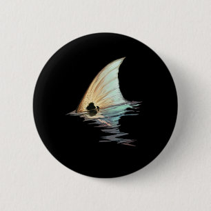 Tailing Redfish Redfish Staart Rode Trommel Vis Sh Ronde Button 5,7 Cm