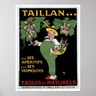 Taillan Aperitifs  Drink en kunst Poster