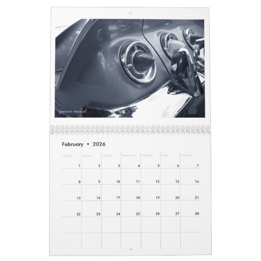 Taillights 2026 Klassieke Auto Kalender (Feb 2026)