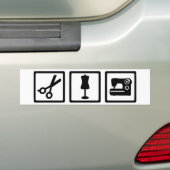 Tailor-apparatuur Bumpersticker (Op auto)