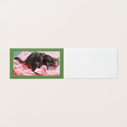 Tailor Dave Folded Horizontal Book Table Card Kaart (Buitenkant ongevouwen)