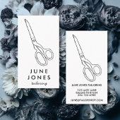 Tailor Fabric Scissors Chic Minimum CUSTOM Busines Visitekaartje